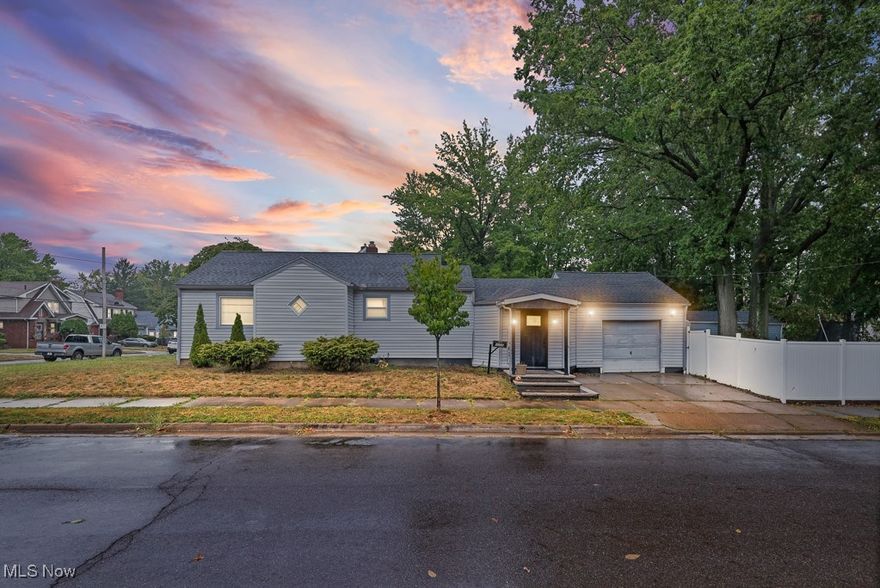 Charming 3-bedroom, 1-bath home on a desirable corner lot, offering just over 1,000 sq. ft. of comfortable living space. This home includes an attached 1-car garage,  and a fully fenced backyard with privacy fencing ideal for outdoor gatherings or simply enjoying your own retreat. The inviting living room features sliding doors that open to a private patio. Upstairs, you’ll find the updated kitchen with brand NEW cabinets, countertops, and plumbing. Three generously sized bedrooms and a full bath provide plenty of space for family or guests. The lower level offers a versatile recreation area along with ample storage.