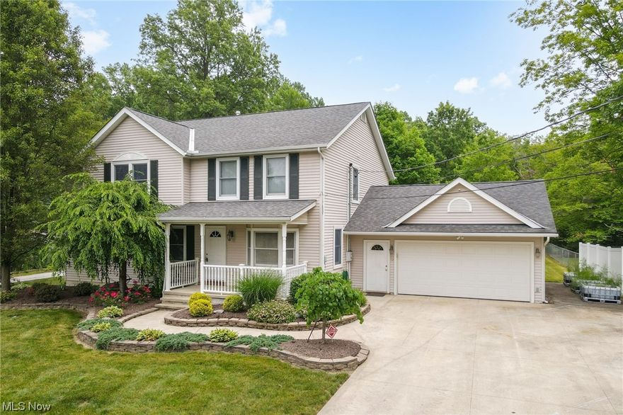 Nestled on 1.76 acres, this stunning 6 bed, 4 bath house has immense outdoor space with a trail through the woods to the fire pit area, room for a volleyball court, garden area, & numerous other outdoor activities. Inside, the living room welcomes you with beautiful hardwood flooring & large bay window that allows in natural light. Off of the living room is the chef ready kitchen equipped with black appliances & counter tops, ample built in wood cabinetry, & bar seating. Just through the kitchen is the sun room featuring large beautiful windows which allows the natural light to fill every corner. The back family room is a cozy place to be with gas fireplace, perfect for relaxing. The 1st floor master has hardwood floors & plenty of closet space. Upstairs is home to the remaining 5 bedrooms including the 2nd floor master suite with a built-in fireplace, entertainment nook & the master bath has a jetted tub & separate walk in shower. Just down the hall is the shared bathroom complete wit