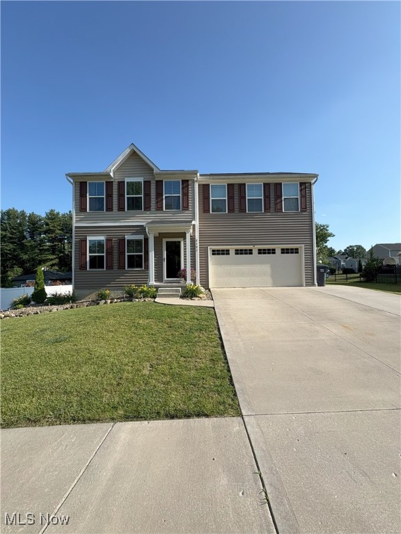 Come check out this spacious spectacular home in Wintergreen Point. Minutes from the Interstate, Neomed, and Kent State University, this large 4 bedroom, 2 full bath, and first floor powder room is waiting for its next family to love. The large master bedroom features a spacious walk in closet and master bath with double sinks. 2 of the other bedrooms feature walk in closets. Also on the second floor is the large laundry room. On the first floor the open concept living room and kitchen offer nice views out the front and back of the home. Having the office is a nice added touch for work from home or a pace for kids to study. The extra wide concrete pad offers ample parking. Come check this out soon it wont last long.