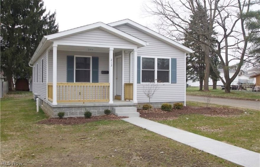 Talk about turn key! This 2018 ranch style home tucked on a corner lot is ready for you to call it home. It offers 3 bedrooms, 1 full bath, spacious kitchen and a full basement that is full of potential and could be easily finished for more living space. Storage shed stays. Range, refrigerator, washer and dryer transfer. This is a must see! You don't want to miss out on this opportunity to own a 2018 home at this price. Call today for a showing!