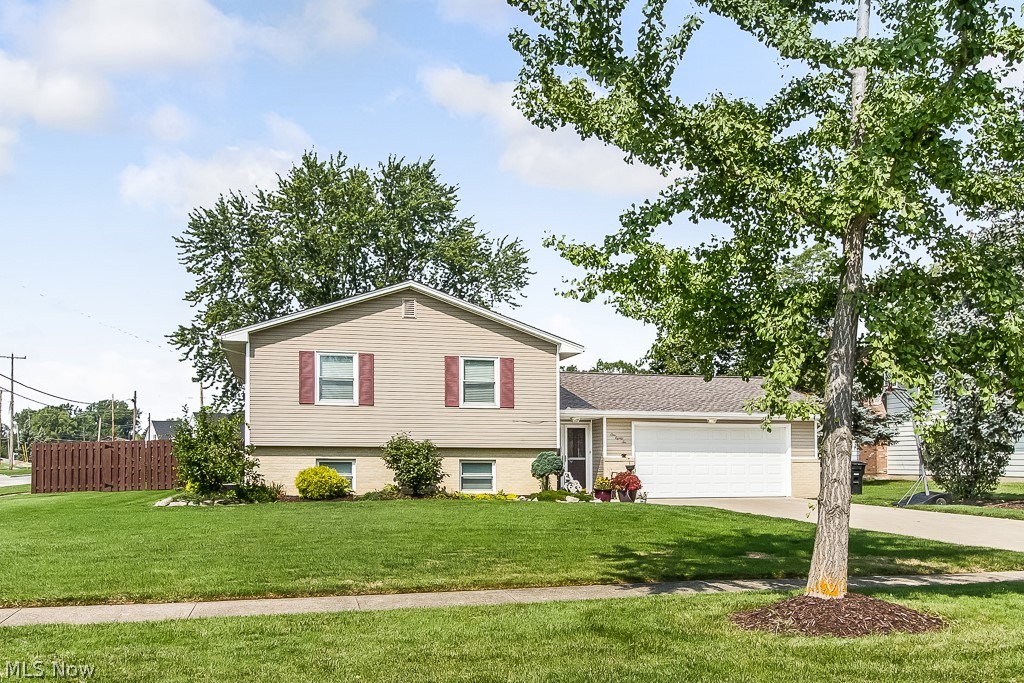 Welcome home to this Very Unique, not your typical Bi-Level. This home offers 4 bedrroms and 2 full baths(Jacuzzi tub upstairs and heated floors and heat lamp in lower level) The bedrooms have large closets. Lower level family room is great for entertaining or kids play area. The breezeway leads to the fenced in backyard, with a concrete patio, great for the morning cup of coffee or a summer BBQ, While watching the family and friends in the 24' above ground Salt water pool. Make this home and backyard Oasis yours! Don't miss out!