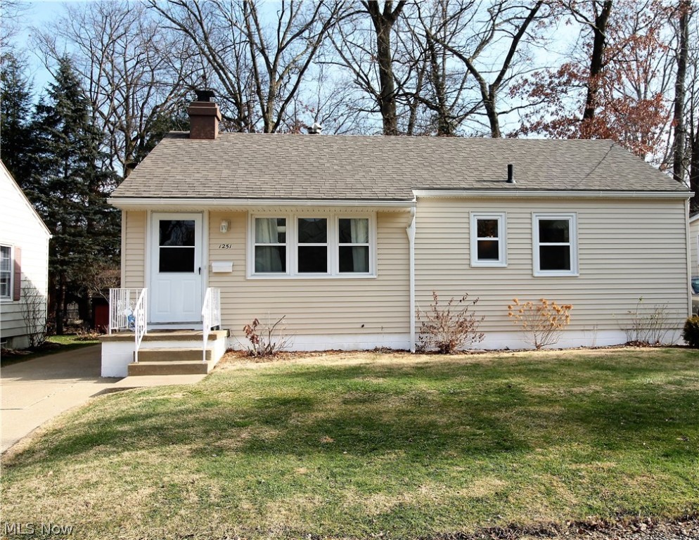 Welcome home to this charming updated three bedroom, one and half bath ranch home. Come on into the large, bright great room through the new storm door (2020) which offers a wood burning fireplace with gas line, large window to let the natural light shine through and there are hardwood floors under the carpet throughout the home. The bright and cheerful kitchen has abundant of cabinets, backsplash, new refrigerator (2018), stove (2017), light replacement (2017), and new vinyl flooring (2010). There are three bedrooms and one full bathroom with new vanity and sink (2013) to finish the main level. The finished basement has an extra toilet and shower, workshop, glass block windows (2017), and so much more room for entertaining, and storage. There is a detached one car garage. The backyard has a covered patio to enjoy relaxing or cooking out and there is a shed for more storage. So many more updates include roof (2017), siding (2017), windows (2017), furnace and A/C (2005), newer plumbing,