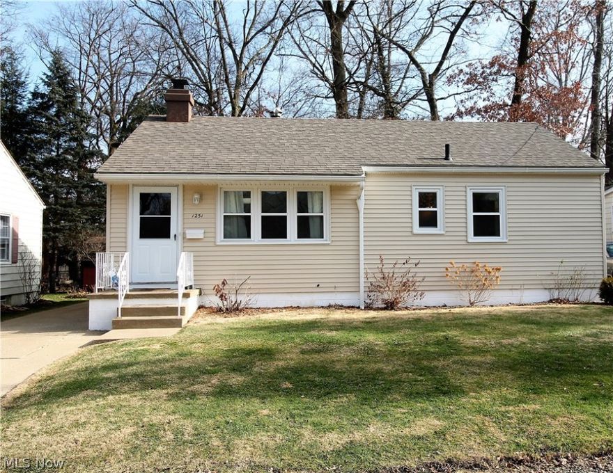 Welcome home to this charming updated three bedroom, one and half bath ranch home. Come on into the large, bright great room through the new storm door (2020) which offers a wood burning fireplace with gas line, large window to let the natural light shine through and there are hardwood floors under the carpet throughout the home. The bright and cheerful kitchen has abundant of cabinets, backsplash, new refrigerator (2018), stove (2017), light replacement (2017), and new vinyl flooring (2010). There are three bedrooms and one full bathroom with new vanity and sink (2013) to finish the main level. The finished basement has an extra toilet and shower, workshop, glass block windows (2017), and so much more room for entertaining, and storage. There is a detached one car garage. The backyard has a covered patio to enjoy relaxing or cooking out and there is a shed for more storage. So many more updates include roof (2017), siding (2017), windows (2017), furnace and A/C (2005), newer plumbing,