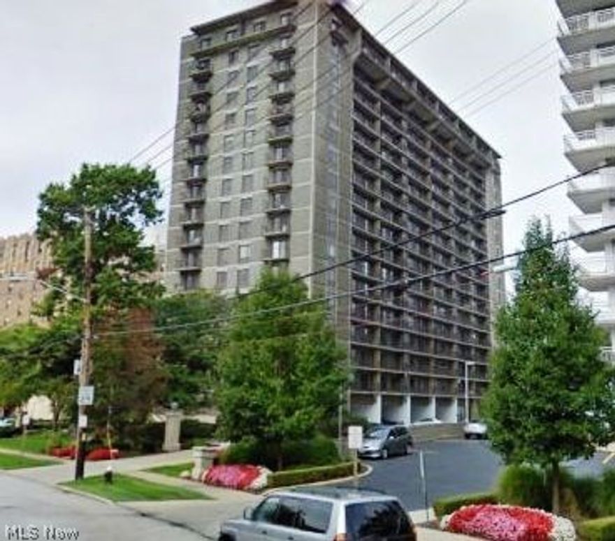 Start and end your days with breathtaking vacation-like views from your 17th floor windows facing downtown Cleveland and seated at the water’s edge.  This rare, move-in ready unit features an updated kitchen.  Beautiful Brazilian cherry wood flooring throughout the unit.  Living room is spacious and provides a wall of adjustable built-in shelving.  Dining room is adjacent the living room.  Master bedroom boasts a large walk-in closet and en-suite bath with marble flooring that continues into the walk-in shower.   Second bedroom has another walk-in closet. Hunter Douglas custom window treatments in Living room and both bedrooms.  Second full bathroom with tub/shower.  Private washer/dryer inside unit.  Two balconies run the entire length of the unit.  The 17th floor is the only floor in the building with extended balcony ceilings allowing for use “rain or shine”.  All new solid wood interior doors. Includes one heated/underground parking space with additional available spaces for rent.