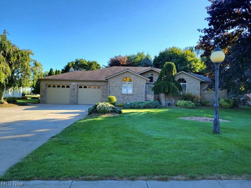 Welcome to this well-maintained all brick raised ranch style home measuring 3,040 sqft home on the first floor with 3 bedrooms, 2 and a half bathrooms, 2 car attached garage sitting on just under a half-acre of land in the highly desirable Boardwalk & Atlantic community and award-winning Perkins School District, this move-in ready home offers versatile living spaces to accommodate your needs. The first floor welcomes you to a modern design layout with vaulted ceilings throughout, half bath upon entry, hard wood floors through with Pella windows and all Kohler faucets in the kitchen and bathroom hardware, vaulted ceilings, kitchen island with a built-in oven and stove top, gas 2-sided fireplace, white oak handmade mantel that runs to the ceiling, 4 season room, that leads you to the master bedroom that features a jack and jill sink and vanity,  Kohler jacuzzi and a walk in shower with 2 closets, down the hall you will find the other 2 large bedrooms and third bathroom, basement measuring 746 sqft. half basement and All brick walk out patio. This house, built with exceptional quality and meticulous attention to detail, is in excellent condition with Its brick exterior, new roof in July 2010, furnace October 2004, Air Conditioner May 2008 and a perfectly manicured yard, reminiscent of having your own private park. Don't miss the chance to make this turnkey property your new home. HOA restrictions no boats, RV's or Campers and lawn mowers and trash cans must be kept in garage.