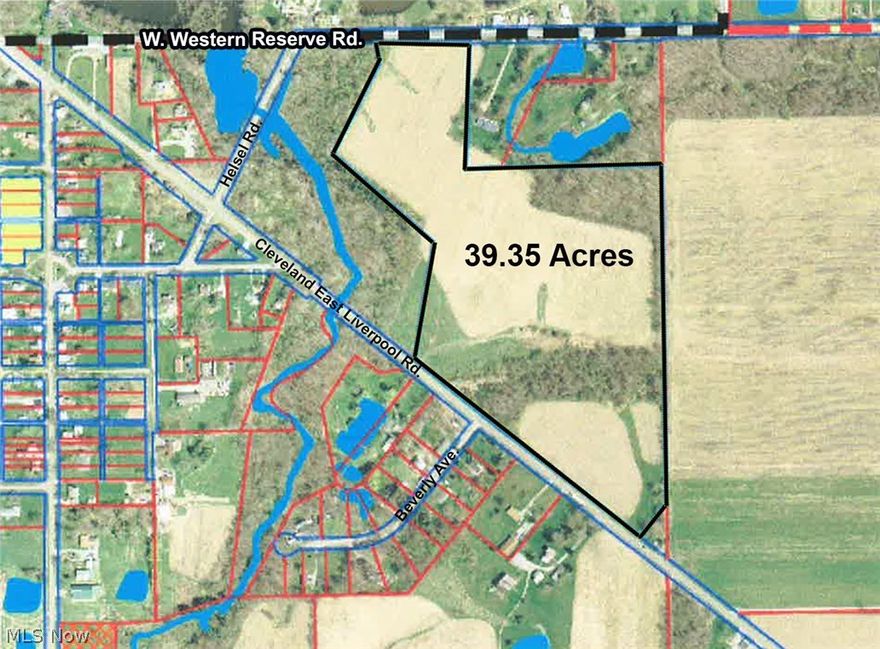 39.35 acres tillable and wooded land.  No zoning.  Gas and Oil Rights.  Frontage on Rt 14 & Western Reserve.
