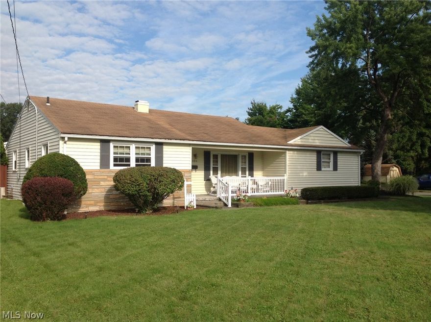 This Home is Back on the Market! Take advantage of this Second Chance. Would you like to be a proud owner in a great neighborhood? Check out this very sharp 3 Bedroom Ranch.  Greet the morning sunshine in your delightful living room.  Gather with the family in this wonderful updated kitchen. Relax in the spacious family room with a cathedral ceiling, skylights, and brick fireplace. The basement is huge, has a finished recreation room, a work out room, and a full bathroom. There is also a great patio, fenced in backyard, storage shed, and totally enjoyable covered front porch.  There is much to love here.  Make an appointment today.