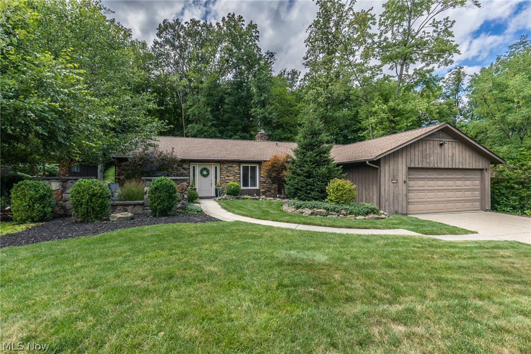 Enjoy 1st floor living in this lovely move-in ready 3 bedroom, 2 bath Ranch w/ a 2 car attached garage on a spectacular, park like property. Nestled on a quiet street in Ledgewood. The foyer leads to the open living room with beautiful hardwood flooring & a slider out to the newly stamped concrete patio(2019) & backyard. Enjoy warm meals in the dining area with the cozy stone fireplace. The remodeled eat-in kitchen(2017) offers white crisp cabinetry, prep space, breakfast bar w/ seating, & included stainless steel appliances(2017). Take the party outside on to the stamped concrete patio. Tranquility at its finest with relaxing wooded views. The Master Bedroom Suite offers a walk in closet and a remodeled master bath(2021). Two more sizable bedrooms w/ a generous guest bath & the huge laundry room competes the home. 1 year Home warranty included. This home has it all! Important improvements include; Roof tear off and new gutters w/ 15 yr transferrable warranty(2015), Exterior house sta