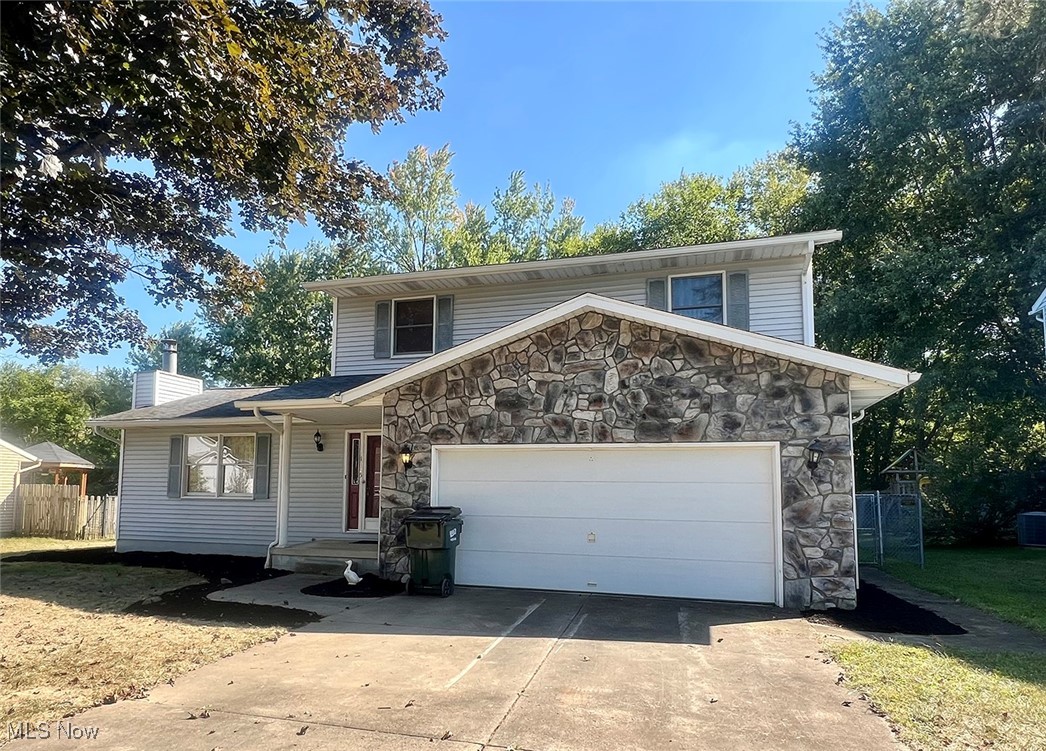 Welcome home to 1725 Auburn Ave NW, Massillon. Located on a low-traffic dead-end street, this home has so much to
offer and, with a little TLC, will be a wonderful home to call your own. Inside, you will enter the great room with
vaulted ceilings and a beautiful stone gas fireplace perfect to snuggle up to on those cold fall nights. The fully
applianced kitchen, half bathroom, large walk-in pantry, and family room complete the lower level. Upstairs, you will
find the master ensuite with a walk-in closet and full bathroom, 2 additional bedrooms with his and her closets, shared
additional second full bathroom. The basement is ready to be finished and could add even more living space.
Outside, enjoy the fenced-in yard with a view of woods and wildlife. This home has so much potential, and looking for
someone to make it their home. Call today to set up a showing.