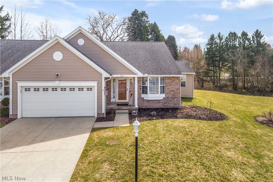 Wonderful ranch condo with a full basement and thoughtful seller updates.  This 2 bedroom, 2 bath condo features first floor laundry, an eat-in kitchen, dining area, great room with a gas fireplace, master bedroom with full bath, and 4 season sun room with doors to a deck overlooking a park like setting.  Call and schedule our showing today!