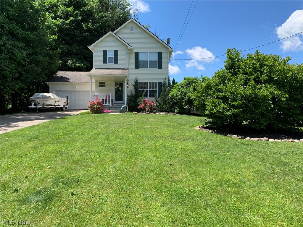 Move right in to this updated colonial! Owners transferred and had to move from their favorite home. Granite and updated kitchen will certainly please the new buyer, but maybe not as much as a fully fenced private back yard, coupled with a massive deck, firepit, and a wooded lot next to the house. Beautiful hardwood floors are in the kitchen and the dining room, with carpet throughout the remaining rooms. All of the windows have custom blinds and all the bathrooms are updated with granite! The home has white trim and newer white doors. Basically, this home is "move in ready"! The furnace is 95% efficient and is only 3 years old. The basement is nice and open and ready for someone to make a large rec room!