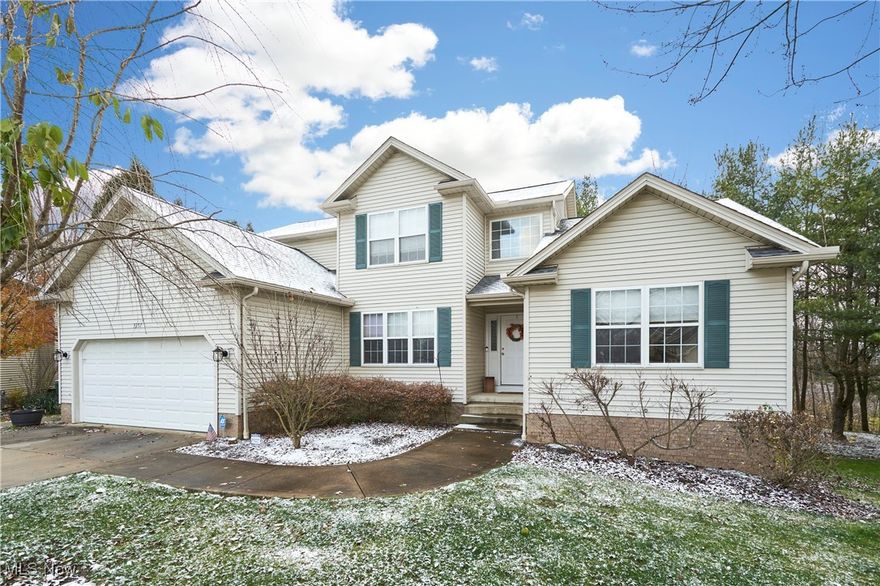 Fantastic Location, 3357 Bath Heights Dr. is situated at the end of a Cul-De-Sac in the exceptionally private Bath Heights Subdivision. Custom built by Frank Michaels, entering the home you are greeted by the two-story foyer and great room that boasts a gas fireplace that is flanked by vast windows. The recently updated eat-in kitchen features white cabinetry, updated lighting, subway tile back splash, quartz countertops, stainless steel appliance, large single basin sink, no touch faucet and a sizeable island.  Waterproof laminate flooring enriches the kitchen and the formal dining room. The spacious first floor primary bedroom includes an ensuite bath with double sinks, shower and tub.  There are two well-sized bedrooms on the second floor, a full bath and a loft area that could be an office or easily converted into another bedroom. Need that extra space as a teen or in-law suite? A walkout basement includes a family room, full eat-in kitchen, large bedroom and a full bath plus plenty of storage. Enjoying the newly built deck from your super private backyard is just another bonus that is included with the purchase of this special property. Roof, furnace, hot water tank, and appliances, are all approximately 6-8 yrs old.  There is not a lot on the market right now and you don’t want to miss out on previewing 3357 Bath Heights Dr. Call your favorite agent for a private showing today!