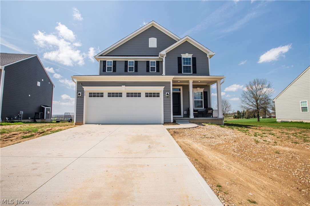 This beautiful new home is move in ready! As you walk in through the front door, you will notice the beautiful dark hardwood floors that were just put in this year. Featuring an open eat in kitchen concept that flows right into the living room. When you make your way upstairs you will be greeted by a spacious master bedroom overlooking a gorgeous field. Three additional upstairs bedrooms and convenient second floor laundry. All new light fixtures and chandeliers throughout the home along with all new faucets. As a bonus, the basement has been plumbed for a fourth bath with drywall and electrical just installed. When you're ready for the next step in life, this home can take you there.