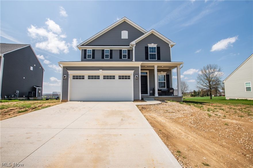 This beautiful new home is move in ready! As you walk in through the front door, you will notice the beautiful dark hardwood floors that were just put in this year. Featuring an open eat in kitchen concept that flows right into the living room. When you make your way upstairs you will be greeted by a spacious master bedroom overlooking a gorgeous field. Three additional upstairs bedrooms and convenient second floor laundry. All new light fixtures and chandeliers throughout the home along with all new faucets. As a bonus, the basement has been plumbed for a fourth bath with drywall and electrical just installed. When you're ready for the next step in life, this home can take you there.