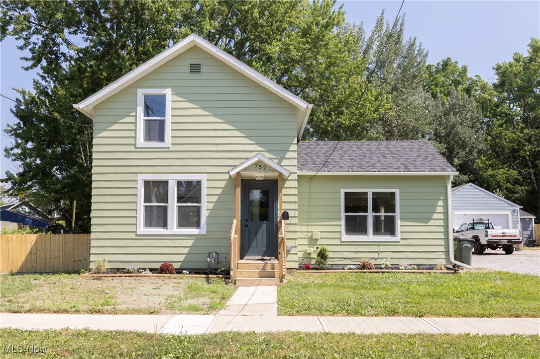 Back on the Market and Better than Ever! Step inside...You will know THIS is the ONE to call HOME! A charming turn of the century farmhouse has been completely renovated and designed for modern times. Open kitchen floor plan offers function, great workspace and flows nicely into the living room and dining areas. In addition a bedroom and beautiful full bathroom are located on the main floor! Just off the kitchen do not miss the cute mudroom and steps to the basement utility room. New plumbing, electrical and HVAC system keeps the utilities costs low and maintenance free! The second floor offers two bedrooms, washer and dryer hook ups and a second renovated full bathroom! Give this charming farmhouse a look! EZ access to downtown Elyria, parks, I-90 and all things CLE. Look no further, Call Today!