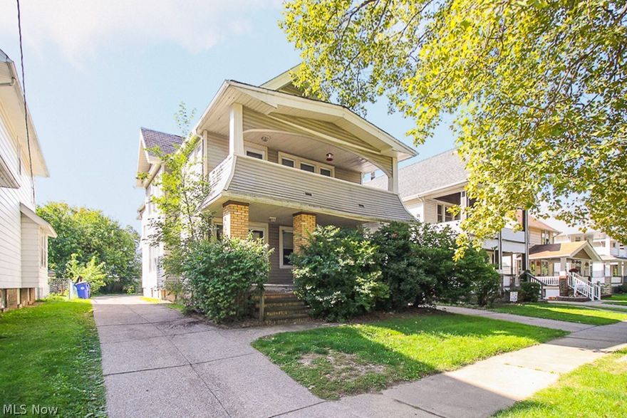 This tenant occupied duplex is an excellent investment opportunity. The spacious property has 2 units, both with  2 bedrooms and 1 bathroom. Each unit has a covered front porch, living room, dining room and kitchen as well. The up unit rents for $590 a month and the down unit rents for $700 a month. The property has a large backyard with space for off street parking for each unit and has a full basement. The property has professional management in place as well. It is located in a central area, just a short walk to several schools, shopping and restaurants and near highway access and public transportation routes as well! This 2-family home is a solid investment and a great way to build value in your portfolio!