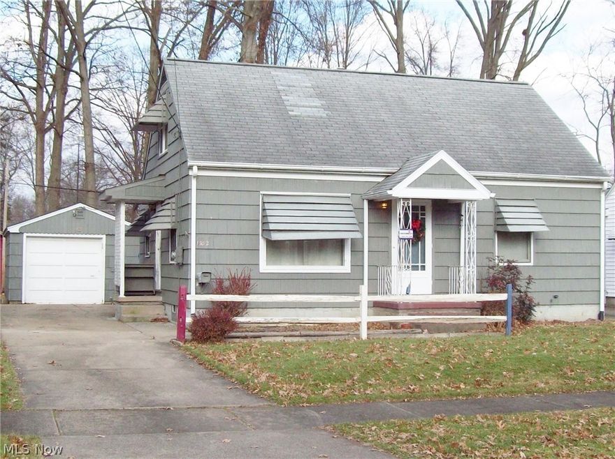 Looking for a great VALUE?  Look no further!  1-1/2 story home with garage offers the convenience of a ranch with  the bonus of a basement and second floor.  3 bedroom home with 2 on the first floor and the entire second floor as the third bedroom, plus a first floor family room/formal dining room.  First floor full bathroom.  Home warranty provided by seller.