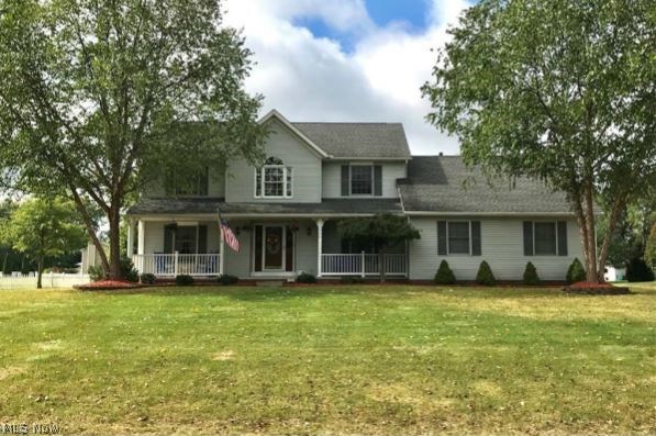 3064 Northview Rd Uniontown, OH 44685 Gorgeous 4 Bedroom Colonial, 2.5 baths, Sunroom, Swimming Pool, 2.5 car garage, Shed AND Finished Basement! One Owner & well maintained on over 3/4s of an acre! Walk through the front door into the 2-story foyer entry w/ staircase flanked by the formal Dining Room w/ trayed ceiling & gorgeous oak trim & Living Room or Home Office w/ built-in oak shelving & oak/glass French doors you'll know this custom home was crafted with love! Perfect layout continues: large open floor plan kitchen & eating area, counter bar to prepare & serve from that offers ample counter-space, newer black appliances including a Chef's dream gas stove w/ center griddle & builtin oak pantry cabinets & electronics station! The large Family Room is great, feels cozy w/ fireplace & accent wall over looking the rear yard! Sun Room opens off the back that allows great space to relax or entertain, includes windows, screens, doors & even gas heater for year round use, opens to the beautiful Kayak Pool w/ sun deck & solar cover, patio for grilling & PLENTY of grass to play in & shed sitting on back corner of the almost acre lot. 1st floor bedroom, bathroom & laundry will accommodate family needs for 1st floor access! Finished basement has plenty of entertaining media area as well as exercise area, hobby & craft area & unfinished room for workshop & plenty of storage! 2nd Floor; 3 bedrooms including Master w/ En-Suite, separate soaking tub & shower w/ walk-in closet! Warranty