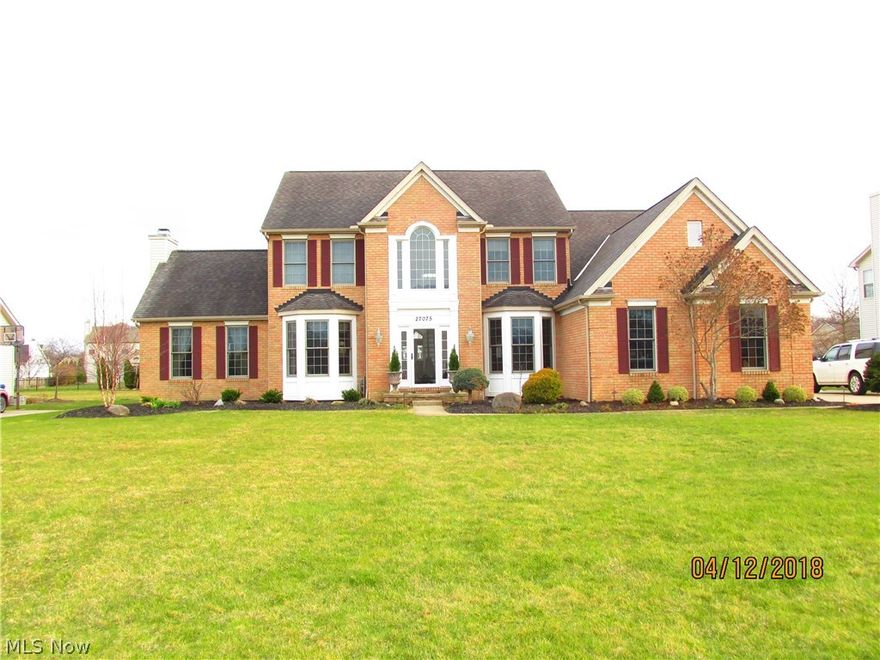 Looking for new construction?? Forget about it, compare price per sq foot along with finished basement, finished landscaping and FANTASTIC patio. WOW, what an incredible house on a wonderful street of exquisite homes in Olmsted Township. The former Shore West model home has upgrades and improvements that all will enjoy. If you like entertaining indoors or outdoors this house will not fail. Outdoor enthusiast will enjoy a carefree concrete stamped patio with built in stainless steel grill and cabinets with lots of counter space and bar. There is a large Gas Starter wood burning fireplace with for those chilly nights with duel water falls. For indoor entertaining or the gourmet chef you will love all of the granite counter top space and cabinets along with a walk in pantry. There is room to eat in the kitchen at the counter bar or a table and for more formal occasions the formal dining room. The living room with gas fireplace gives warmth for those cool winter nights. There is a first fl