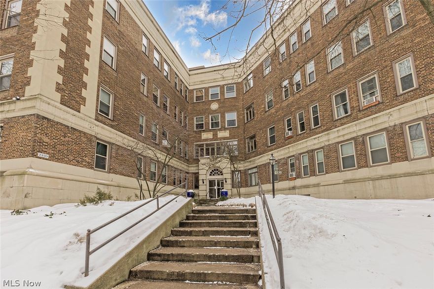 Truly one of a kind!  This two bedroom + two full bath home is the only one like it in the lovely Buckingham Condo Building on historic Cedar Hill in Cleveland Heights.  The unique nature of this layout is appreciated when you walk in the door.  This home has been customized to feature the combination of two units (#203 & #303) that creates an amazing loft layout and abundant natural light.  The hardwood floors throughout, windows and angles of this space are unlike anything else in this building.  There is a lovely open floor plan on the main level, a full bath and kitchen ready for your relaxation and entertaining plans.  The 2nd level features two bedrooms on of which is the master bedroom with an attached walk-in laundry/closet area and en suite custom master bath.  You will be amazed at what this home has to offer and is most conveniently located on Cedar Hill.  Soon, the surrounding construction of the highly anticipated Top of the Hill project will be complete and more shopping