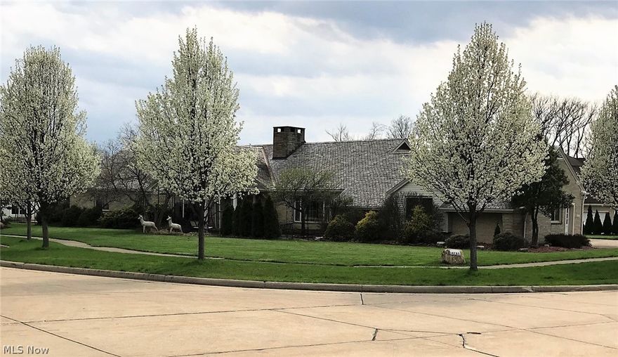 Own a piece of history! One of a kind, custom built R.A. Gall home. Five bedroom, five and a half bathroom brick Cape Cod on a quiet cul-de-sac. Features four fireplaces and a heated three car, side load garage. Custom installed marble flooring in the living room, family room, dining room and hallway. Slate foyer. Updated eat-in kitchen with granite countertops, stainless steel appliances, pantry, buffet area & stone backsplash. Three season sun room with ceramic flooring. Sandstone fireplace in living room and family room. Family room has wet bar & wine rack. First floor laundry room. Owner suite has full bath and fireplace. Finished walk-out basement has recreation room with pull down movie screen. Possible in-law suite with full bath. Incredible storage & bonus rooms. Cape second floor has big bedroom, full bathroom, walk-in closet and huge walk-in attic that could be converted in more livable sqft. Over half acre of land. Extra-extra wide driveway. In-ground swimming pool. Partly fenced yard. Kitchen updated 2017, along with stove, dishwasher and hot water tank. Includes 1 year Cinch Home Warranty.