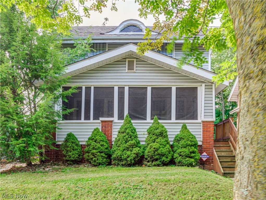 This two-story colonial is so inviting. You will enjoy seeing this 3 bedroom home with one full bath and one half bath. You can relax on the enclosed front porch. The living room is spacious with a fireplace and there is a formal dining room as well. The kitchen has so many cabinets and all the appliances are included. All the bedrooms are on the second level with a full bath. There is a full basement with glass block windows and the washer and dryer will stay too. The backyard is fenced and has a great covered patio. There is a one car garage.
