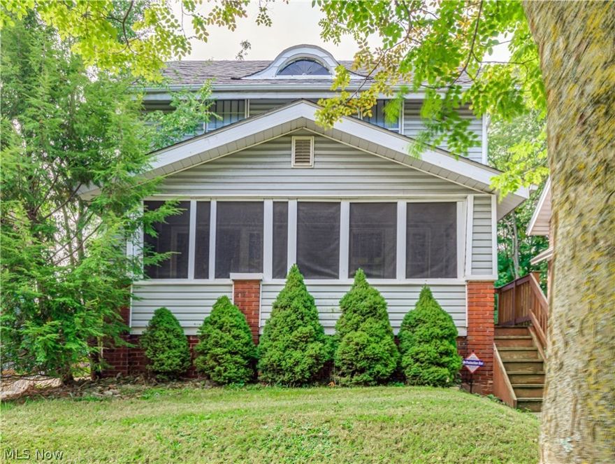 This two-story colonial is so inviting. You will enjoy seeing this 3 bedroom home with one full bath and one half bath. You can relax on the enclosed front porch. The living room is spacious with a fireplace and there is a formal dining room as well. The kitchen has so many cabinets and all the appliances are included. All the bedrooms are on the second level with a full bath. There is a full basement with glass block windows and the washer and dryer will stay too. The backyard is fenced and has a great covered patio. There is a one car garage.