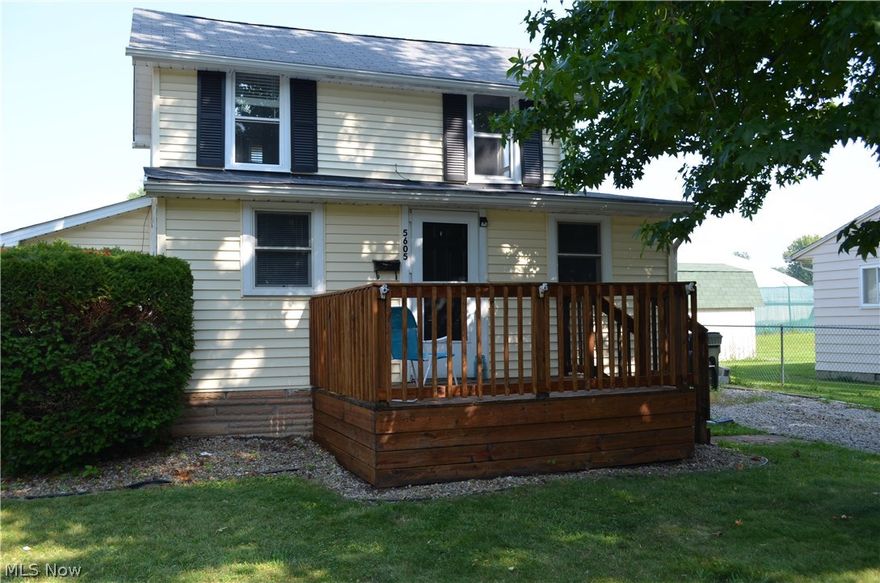 Cute as a button! This charming bungalow just might be your new home! You're sure to love the new front deck that leads into the front sun room that would be perfect for a sitting room, or simply a welcoming area.  The living room has brand new carpeting and fresh paint.  Right off of the living room is the eat-in kitchen where all appliances will stay, to make your moving process even easier.  The bathroom is off of the living room, conveniently near the back entrance to the kitchen.  Upstairs are both bedrooms.  One is carpeted and one has hardwood floors.  The home is a short distance from the lake, and is very near Mentor Beach Park.  You absolutely must stop by today so that you do not miss out on this wonderful opportunity! Call the list agent today for your private showing.