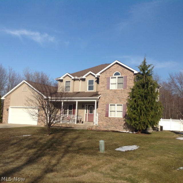 Beautiful 3 bedroom, 3.5 bath center hall Colonial with oak staircase. First floor includes formal dining room, eat-in kitchen with open style great room and gas fireplace and French doors leading to formal living room, currently used as office. First floor also includes kitchen eating area with sliders to stamped patio, a half bath and laundry room. Lower level includes a finished family room with full bath and plenty of room to make a 4th bedroom. Also has unfinished side that is carpeted with tons of storage! Upstairs includes large Master bedroom with glamour full bath and 2 more bedrooms. Must see inside to appreciate. Many updates and newer carpeting throughout!