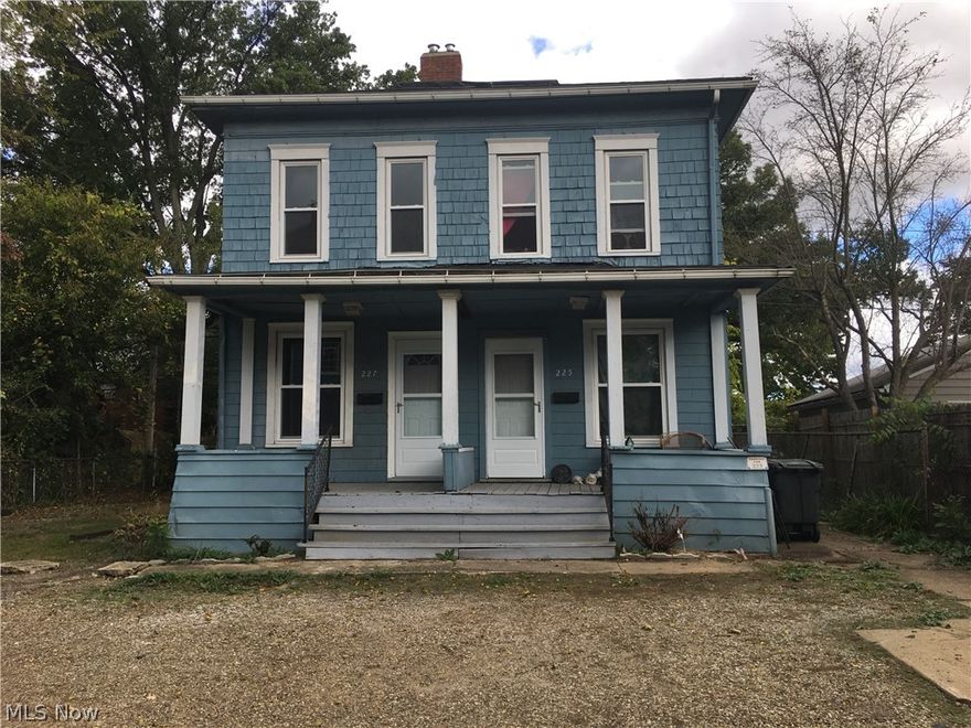 HUGE two-bedroom townhouse located in West Hill (just Northwest of Highland Square). Own covered front porch enters into the front living room, there is a dining room (or extra room) between living room and kitchen. the kitchen could be an eat in kitchen.  Front bedroom on second floor in spacious and there is a smaller room at top of stairs. Huge bathroom with shower/tub, vanity, linen closet, closet, and sink vanity. There is hardwood floor throughout the apartment, and old school charm throughout the apartment. This unit has door to a small side yard, there is off street parking, and professionally managed. $50 application per adult online for any interested party.