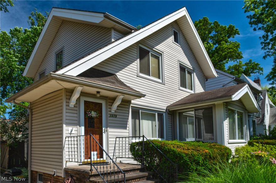 Retreat to this 3 bedroom Charming Colonial with a fully fenced picturesque backyard complete with beautiful flowering perennials. Close to shopping, schools in the Cleveland Hts - University Hts school district.  New Furnace, A/C and Electrical Panel in 2018. Updated tiled full bath with a jacuzzi on second floor. Walk out porch for summer evenings with new flooring June 2018. Spacious living room with wood burning fireplace and sun room great for plants or small office space.  Point of Sale compliant per the City of Cleveland Heights. Conveniently located close to University Circle with plenty of restaurants and shops, MOCA Art Museum, Little Italy and Coventry!