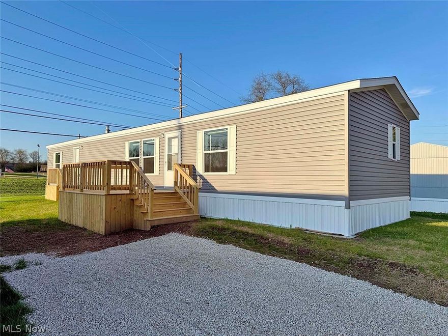 New, 2026 Mobile Home having three bedrooms and three full baths. Ready to move into on your rented lot! The lot rent is $280 month. City utilities, and just on the edge of town. Check it out!