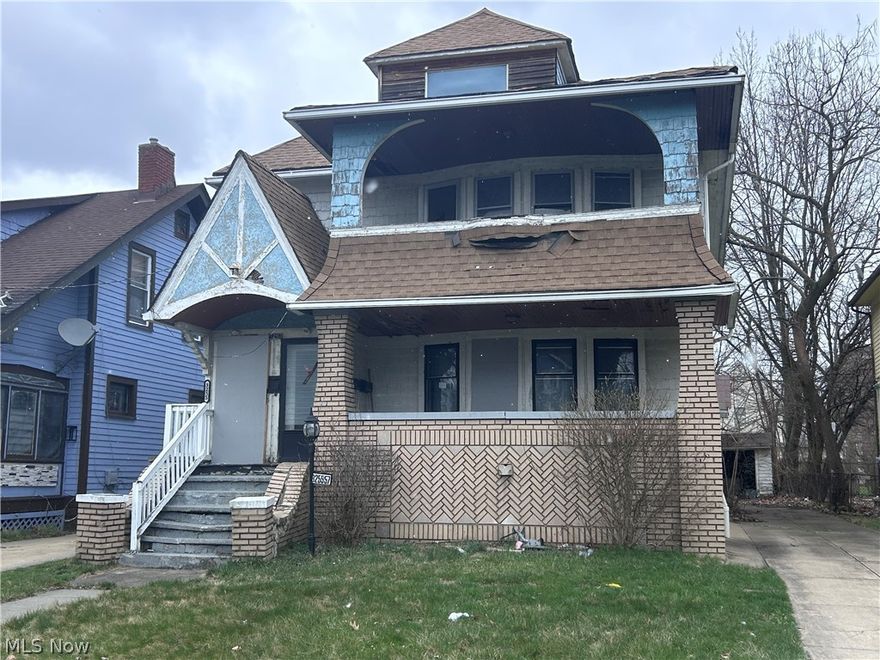 Investment opportunity on the east side.  Bring your finishing touches to this double and get it cash flowing quickly.  The building has a solid foundation and good bones, but needs TLC.  Located in the Mount Pleasant neighborhood, this duplex is just minutes from Shaker Square, Luke Easter Park, and Garfield Reservation.  Book your showing today!
