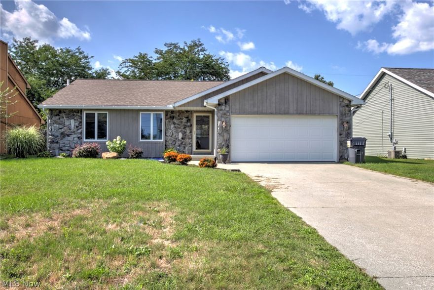 Perkins ranch with so many updates it might as well be a new home! Open floor plan. Oversized living room with huge sliding glass door leading to the stamped concrete patio and fenced yard. NEW eat-in kitchen (2016) with cherry cabinets and quartz counter tops. Range, dishwasher and microwave were replaced when the kitchen was done (2016). Engineered woods floors (2016) through the kitchen, foyer, hallway and laundry. The foyer is roomy and has a coat closet. Master bedroom with en-suite bath and walk-in closet. Second bath has been completely updated. Spacious laundry room. Fully-fenced yard. Additional updates of master bath tile floor and vanity (2014), stamped concrete patio (2014), Amish 10x14 storage shed (2013), carpet throughout (2013), exterior stained (2011), high-efficiency furnace (2010). You must this home to believe how nice it is! Don't miss out as I am sure this one won't last long.