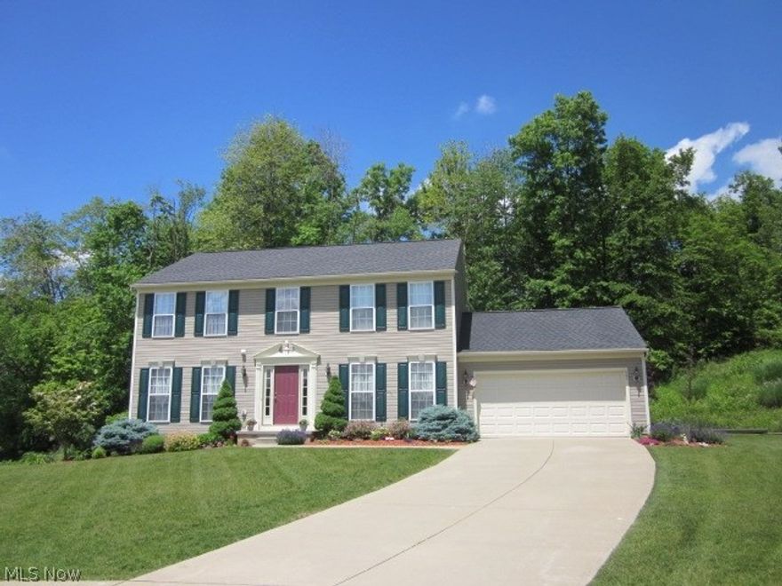 Nestled on a cul-de-sac in desirable King Ridge.. This immaculate home is waiting for you! 4 bedrooms, 2.5 baths offers 2280 sq ft of beautifully decorated living space. Shows like a model. Built in 2006. High efficiency furnace. 12 course poured foundation basement ready to finish if you desire. Convenient 2nd floor laundry. Huge master suite with large walk in closet & extra mirror slider closets. Master bath has double sinks. Formal dining room is great for entertaining. Spacious eat in kitchen has a pantry ... Eating area leads to great room giving you an open feel . Sliders off of eating area lead to HUGE 16x30 private deck has easy care vinyl railings. Peaceful natural backyard. You even get a pond view. Beautiful, professional landscaping. This is a true gem!