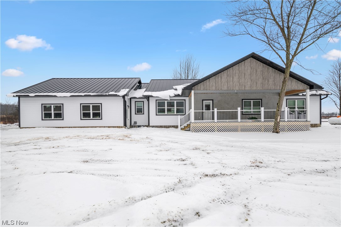 Have you been thinking about building a new home but dreading the process? This new construction home completed in 2023 could be the solution! It’s complete with 10 acres, a 5 stall horse barn, pastures, solar power, and more! Too many upgrades and fantastic finishes to list; you need to come check this one out in person! Ranch style home with over 1800 sq ft plus a full basement offering the ability to finish off more space. It has 3 bedrooms, 2 and a half bathrooms, an open & inviting layout, 9 ft ceilings throughout, and covered front and back porches to overlook your gorgeous land. Thinking about living off the grid? Looking for the perfect horse property? The possibilities are truly endless here. BONUS Features: Standing seam metal roof, Backup Generator, 24x32 Detached Garage, Solar power with backup battery, 32x32 Attached Garage with 11 ft ceilings & access to the basement, Extra high basement, and MORE! The open floorplan is great for entertaining & the kitchen offers custom built hickory cabinets, a large island, and concrete countertops. The primary bedroom has his & hers closets and a large en-suite bath with double vanity sink. The barn features 5 horse stalls, a hayloft, its own water well, electric, run-in stalls, about 6 acres of pasture, and MORE, MUST ASK LISTING AGENT ABOUT THE BARN. In-Law suite or apartment potential at this home. See this one right away!