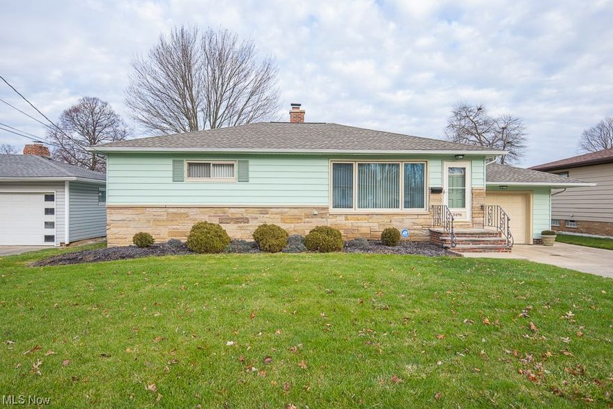 Very special ranch home offering for the first time! This home has been in the family since day one! Mrs Clean lived in this home so it's ready to occupy for sure! Features an expanded layout w/ both eat-in kitchen and formal dining room w/ open concept to living room. Gleaming hardwood floors in two bedrooms and also under carpeting throughout most of 1st floor. Large all ceramic custom bathroom w/ double sized vanity! The full knotty pine finished recroom w/ serving bar and hutch is an entertainer's dream! Add'l 3-season room overlooking a spacious and well-manicured rear fenced yard! Improvements include; Newer vinyl t.p. windows throughout, total tear off newer roof, new gas main and shut-offs in home w/ well maintained FHA furnace and central a/c! Larger 1.5 car 19 X 13 attached garage! Truly a special find for great 1-floor living! The pics don't lie!