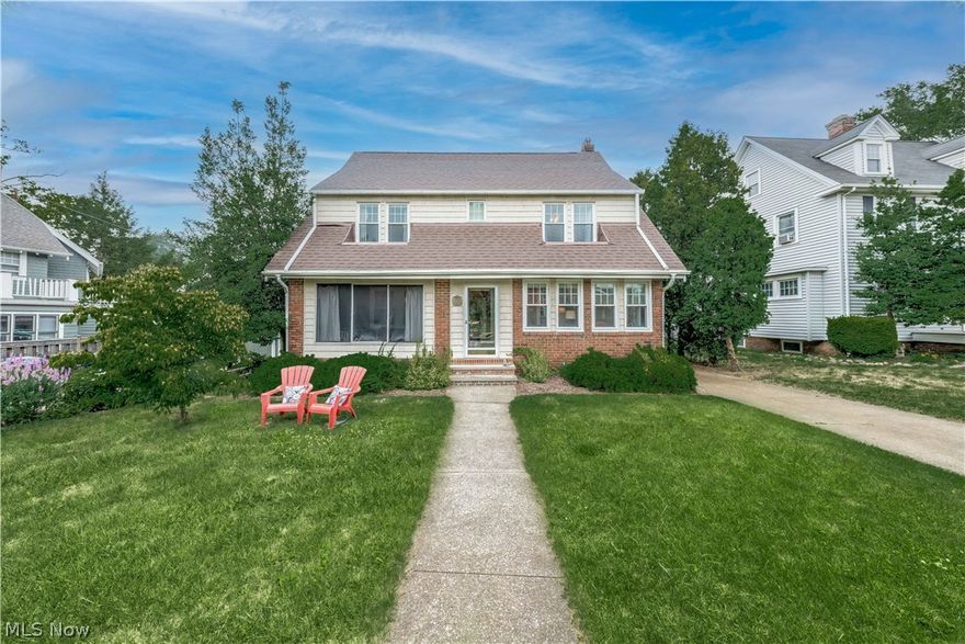 Look no further than this well maintained Western Lakewood home. Features of the home are as follows: enclosed porch and sun room, 4 generously sized bedrooms, 2 full bathrooms, and a partially finished basement.  Home has a low maintenance exterior with brick and newer siding, windows, and roof.  Best of both worlds as far as HVAC having the benefits of steam heat and the advantage of central air conditioning. With over 1900 square feet of historical charm, natural light, hard wood floors, and modern updates this is the perfect home in a great location to make your own OR move right in.  Do not miss this incredible beauty before its gone.