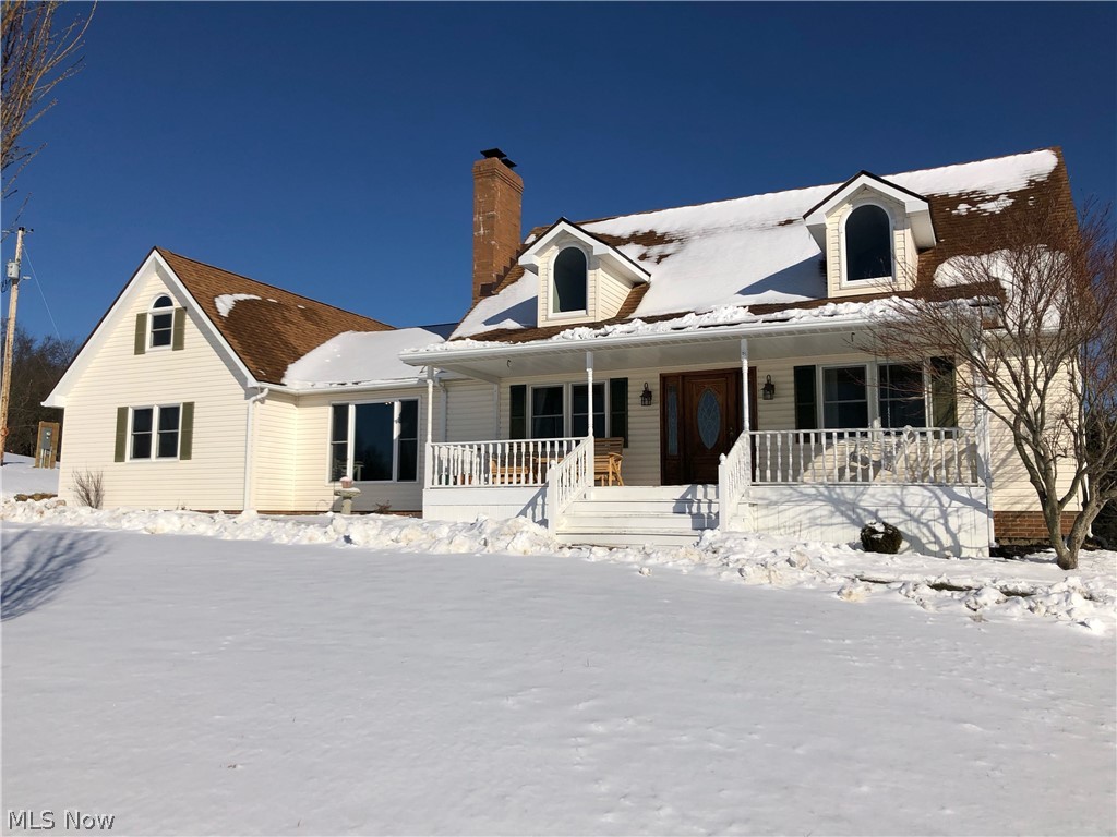 Welcome to this beautiful cape cod on almost 2 acres! This home is located on a secluded cul-de-sac in the Maplecraft farms neighborhood, only minutes from Dresden. All new windows installed in January 2021! Living room features vaulted ceilings and wood burning fireplace. A huge chef’s kitchen includes double oven, gas stove top, reverse osmosis system and ample countertop space. Laundry room on first floor off of kitchen, includes half bath added in 2017. Four bedrooms, with master on the first floor. The entire upstairs was remodeled with two bedrooms and large full bathroom. Basement features tall ceilings, with 2019 new water softener, iron filtration system, pressure tank, and 85 gallon hot water heater. Brand new 200amp panel installed with new outdoor meter. Attached two car garage has insulated belt-driven garage doors, installed in 2020. Detached 30X50 carport with left side finished. Chicken coop has electric for lights and heaters. Large deck in the backyard for entertainin