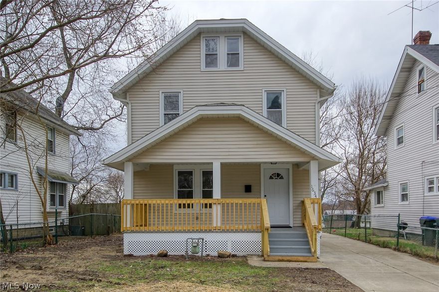 Completely remodeled house in Cuyahoga Falls. New Kitchen with *SHAKER CABINETS* BUTHER BLOCK COUNTER TOPS* RUSTIN FARMHOUSE TILE FLOOR* COFFEE BAR WITH WINE RACK* STAINLESS APPLIANCES* New *LUXURY VINYL PLANK* in living room and dinging room. Additional living room off dining room with *FIRE PLACE* SHIP LAP* NEW CARPET* front living room with new *ROD IRON RAILING* leading up stairs. Upstairs has updated bathroom, * LARGE MASTER WITH WALK IN CLOSET* BARN DOOR* *LARGE 2 CAR GARAGE* NEW ELECTRIC PANEL* NEW FURNACE* Beautifully updated! Easy to view. Close to highway access and shopping, dining, gym, school, etc.