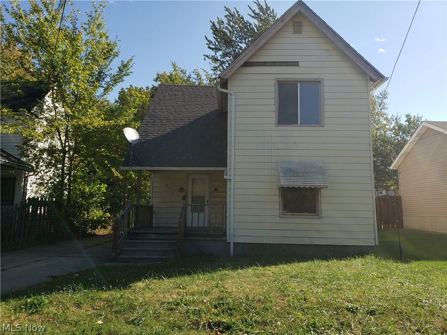 Large colonial home in need of some work! Great opportunity to make this home your own. 4 bedrooms, one bath, large kitchen, with adjoining living and dining room.