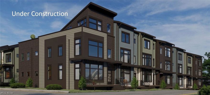 Approx $2,900/month PITI - 0% down & no PMI w/Key Bank's Key Community Loan & Cleveland's 15 YR Tax Abatement!! UNDER CONSTRUCTION: Introducing the Bailey Bridge Townhomes! This 2 BR, 2.5 BA end unit townhome is the first phase of this new community! Experience a lifestyle of luxury with sleek soft-close cabinetry, exquisite stone countertops, KitchenAid stainless steel microwave and dishwasher, custom tiled backsplash, upgraded hardware - a chef's dream kitchen & large windows offering an aura of natural lighting. Enjoy upgraded luxury vinyl plank flooring in your open-concept living, dining & kitchen space - entertaining has never been easier! Privacy awaits on the 3rd floor with spacious bedrooms, large walk-in closets & private ensuite master bathroom including an exquisite tiled shower, quartz counters & stylish tiled floor. Enjoy a flex room off on your first level - ideal for a home office! Enjoy your attached 2 car garage and an additional 130 square foot front porch! Built wit