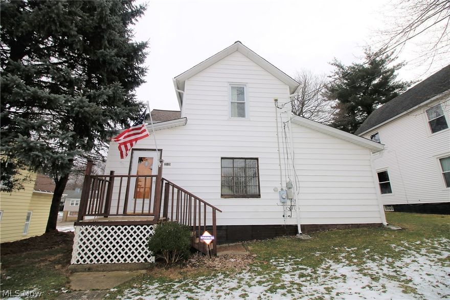 Spacious 3 bedroom, 1 bath home with 1850 square feet. Huge 30 x 30 detached garage with wood burner and one car overhead door but big enough for 3 cars. Home offers cozy living room open to office or play area,  Formal dining room, eat -in kitchen to include all appliances. 1st floor laundry and mud room. 1st floor master bedroom and bath. 2 additional bedrooms and 2nd floor family room.  Recent improvements are new roof 2016, furnace 2004, and H20 2013.