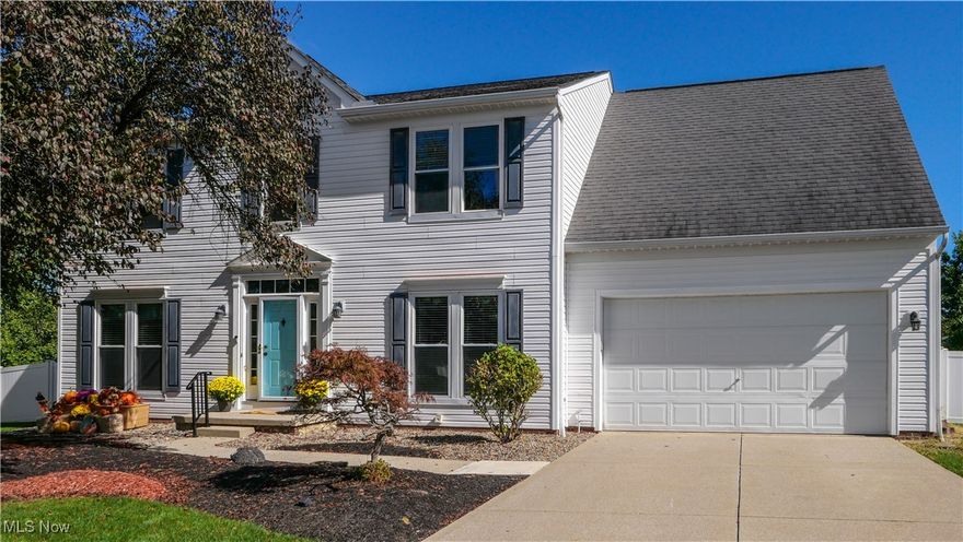 Welcome to this beautifully updated 4-bedroom, 3.5-bath colonial tucked away on a peaceful cul-de-sac in one of Medina's most desirable communities. Step inside to find a warm, inviting layout with stylish updates throughout and plenty of space for everyday living and entertaining.

The first floor offers 9 ft ceilings in your living room/office, half bath, dining room, family room with gas fireplace and an eat in kitchen with 42 in cabinets, an island and granite countertops.

Upstairs are 3 generous sized bedrooms that share a full bath and an amazing master bedroom with his and her closets and a beautiful updated bath with a custom tiled walk in shower, double vanity and a stackable washer and dryer.

Don't forget to see the basement, accessed through the hidden bookcase door in the kitchen! The chalkboard walled steps lead into a stylish speakeasy-inspired bar, a one-of-a-kind feature that turns the finished basement into the ultimate entertaining space. A Lego inspired craft/play room and a newer full bath with a custom shower and a second set of stackable washer and dryer, and a storage room finish off the space.

 Whether you're hosting friends or enjoying quiet evenings at home, this backyard was made to be enjoyed, fully fenced with a water feature, fire pit area, 2 separate concrete pads with a gazebo and pergola, a stamped concrete patio, and an oversized 16x12 shed.

Glenmoore Farms includes access to a scenic 2-mile walking trail, ideal for morning jogs, evening strolls, or walks with the dog.

Modern updates, a unique touch of character, and a wonderful community setting, this is Medina living at its best!