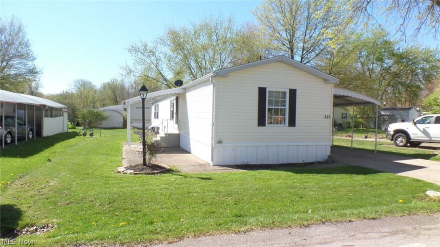 55 AND OLDER!!! Be ready to be amazed . This 16 X 80 Mobile home has many luxuries. A kitchen with an abundance of counter top and cabinets. New Crown molding on cabinets, New back splash, new range and dishwasher. All in 2020. Master bedroom with a deep soaking tub. All new flooring throughout except the second bathroom. New furnace and a/c 2020. New pitched roof 2020. New blinds, light fixtures, ceiling fans, skirting and landscaping in front, porchlights and window screens. Not much left to do except to move in and enjoy.  Utilities average: electric $85  gas $65  water $34.  Internet is Dish or Spectrum.  Lot fee is listed as Maintenance fee $225 + $5 per pet.