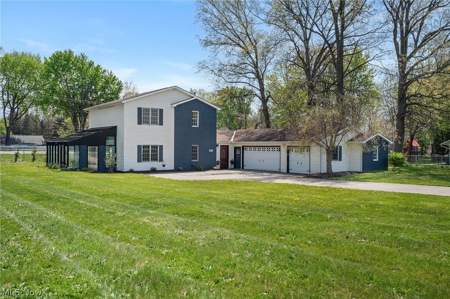 This updated contemporary colonial offers a spacious, move-in ready place to call home! Furnaces, a/c, and HWT tank new in 2022 and a new roof being installed this spring makes this home a worry-free choice for the next owners!  The entire interior was painted in 2025 and the heated floors downstairs were covered with new LVT flooring.  The main floor has an open floor plan and includes a first-floor primary ensuite. In addition, there is another full bath and laundry as well as a bonus room that would make a great home office, cozy tv/family room, or whatever need you may have!  The kitchen is large with newer stainless steel appliances and beautiful quartz countertops.  The upstairs was newly carpeted in 2025 and provides 3 additional spacious bedrooms as well as another full bathroom.  The large 3-car garage is a so handy!  Finally, the spacious yard provides 0.62 acres on a quiet cul-de-sac street and is complete with several patio areas to enjoy, including a truly unique brick patio that is ready for your personal touches to make it patio-season ready.  This home is well maintained and ready for its' new owners, so run - don't walk - to schedule your private showing today before this one is gone!