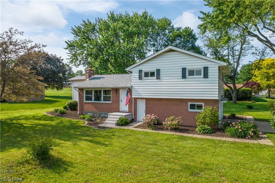 This tastefully updated North Canton home is ready for new ownership! Updates include; new windows throughout, new kitchen cabinets, quartz countertops, sink, faucet, hardware, backsplash and sleek SS appliances. New LVT flooring and carpeting throughout. New exterior doors, lighting and tasteful paint throughout. There is a large additional family room just off the dining area. Updated half bathroom steps off the two car attached garage. The main bathroom has been completely remodeled to include a new tub/shower combo, vanity with double sinks, toilet and fixtures. The waterproofed basement provides additional finished space with wood burning fireplace, glassblock windows, laundry area plus storage. You will appreciate the large, meticulously manicured backyard with patio and storage shed. Plain local schools with close proximity to shopping, restaurants, highways and more! Schedule your showing today! Agent related to seller.