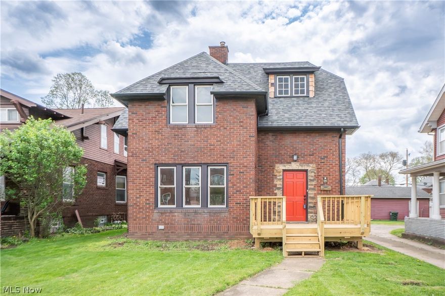 Classic character meets modern comfort in this charming 1929 Canton home. An inviting front porch sets the tone for the warmth and style found inside, where hardwood floors, arched doorways, and French doors create a timeless feel. The bright living room features a gas fireplace and an alcove forming a cozy space to relax. The formal dining room is a great space to gather with an attached sunroom feature a large picture window, wood ceiling, and built-in storage. The updated kitchen brings a fresh touch with stainless steel appliances, butcher block countertops, luxurious vinyl flooring, and a built-in pantry. A practical mudroom with bench seating and storage, along with a first-floor half bath, adds everyday convenience. Upstairs, three spacious bedrooms and a beautifully renovated full bath offer comfortable living, while the full basement provides laundry space and additional storage. Finished with a detached two-car garage, this home is the perfect blend of charm, function, and modern character!