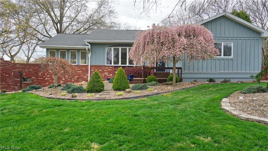 Beautiful brick & cedar 3 BR, 2 1/2 BA home.  Large master bedroom w/ sunken jacuzzi tube & new skylights, walk in closet. 2 gas furnaces (1 new), 2 gas HW tanks.  Oversized finished walkout w/ brick fireplace  & built in bookcases.  Double garage with new opener.  5 burner gas range top, double ovens, quartz countertops & SS appliances.  Living room has skylights.  Inground heated pool, gazebo, firepit, playset & pool kitchen.  WEAR MASKS & GLOVES & please REMOVE SHOES.