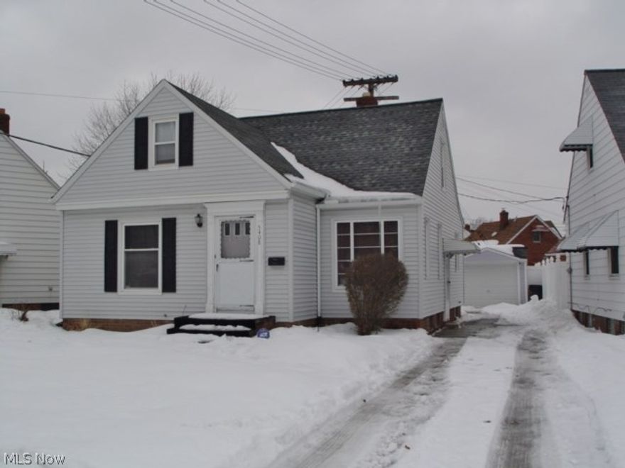 Clean bungalow ready for occupancy. Updated kitchen & bath. 2 of the 3 bedrms showing hardwood floors. The dorm is carpeted. Owner will consider replacing carpet in living rm, & steps for additional $25 per month. Minimum lease period 12 months or longer. Tenant to pay all utilities including water/sewer. References + credit check+background check +eviction check is required. Application fee $25 for each applicant 18yrs or older. Owner will consider tenant w/a pet. Tenant will be required to have renter insurance. Tenant will be responsible for yard maintenance and snow removal.